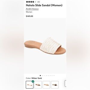 ANDRE ASSOUS Nahala Slide NWOT